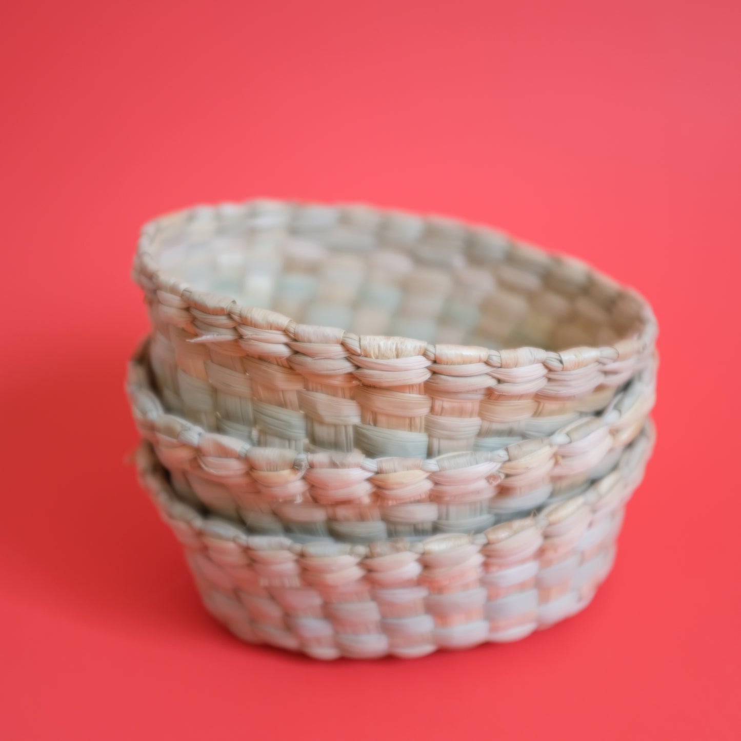 Oval Palm Leaf Basket