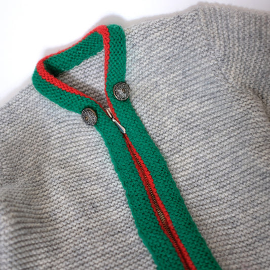 Grey knit sweater