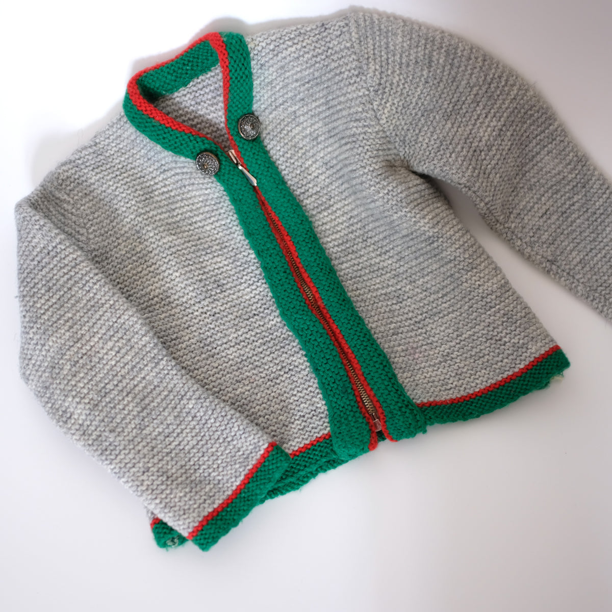 Grey knit sweater