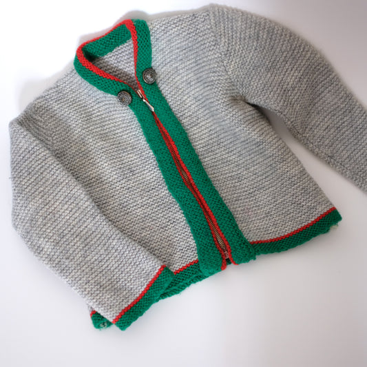 Grey knit sweater