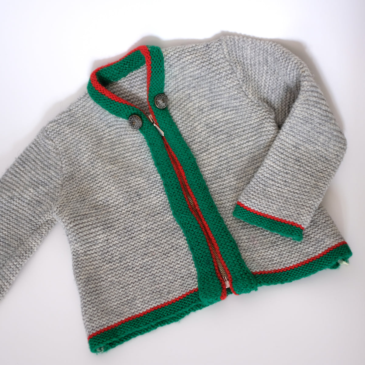 Grey knit sweater