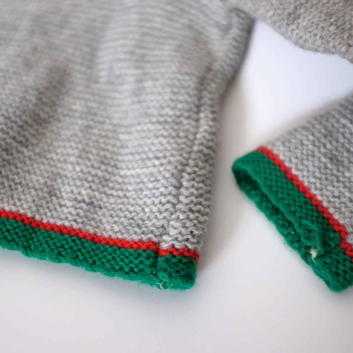 Grey knit sweater