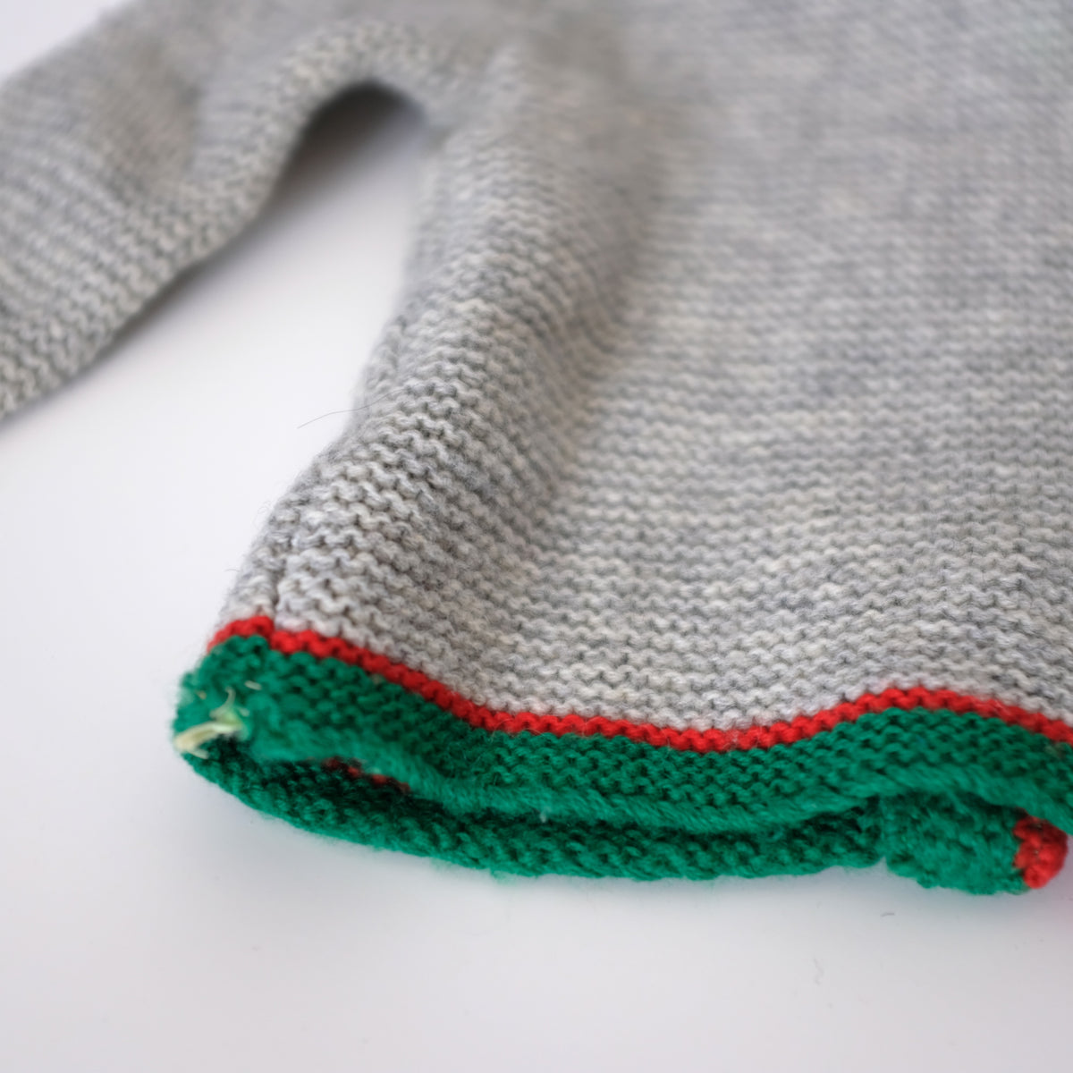 Grey knit sweater